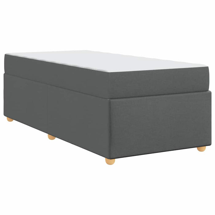 Cadru de pat cu saltea Gri închis 90 x 200 cm țesătură - WALTI WALTI
