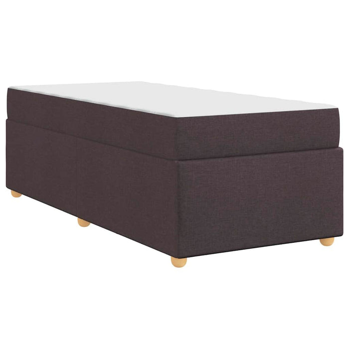 Cadru de pat cu saltea Maro închis 90 x 200 cm țesătură - WALTI WALTI