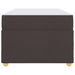 Cadru de pat cu saltea Maro închis 90 x 200 cm țesătură - WALTI WALTI