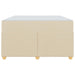 Cadru de pat cu saltea Crem 120 x 190 cm Poliester - WALTI WALTI