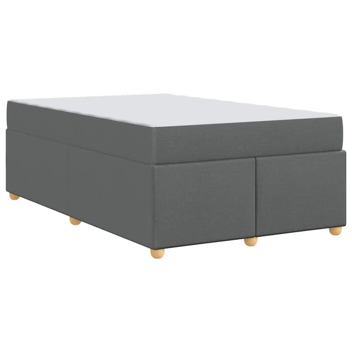 Cadru de pat cu saltea Gri închis 120 x 200 cm țesătură - WALTI WALTI