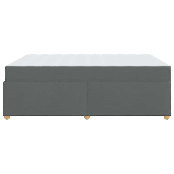 Cadru de pat cu saltea Gri închis 160 x 200 cm țesătură - WALTI WALTI