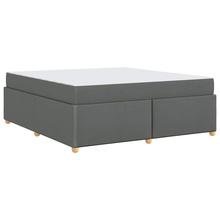 Cadru de pat cu saltea Gri închis 180 x 200 cm țesătură - WALTI WALTI