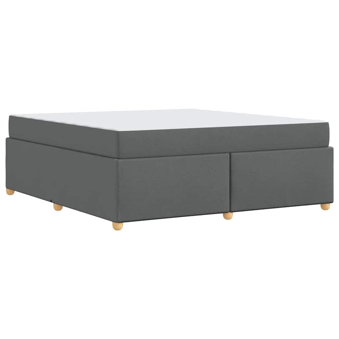 Cadru de pat cu saltea Gri închis 180 x 200 cm țesătură - WALTI WALTI