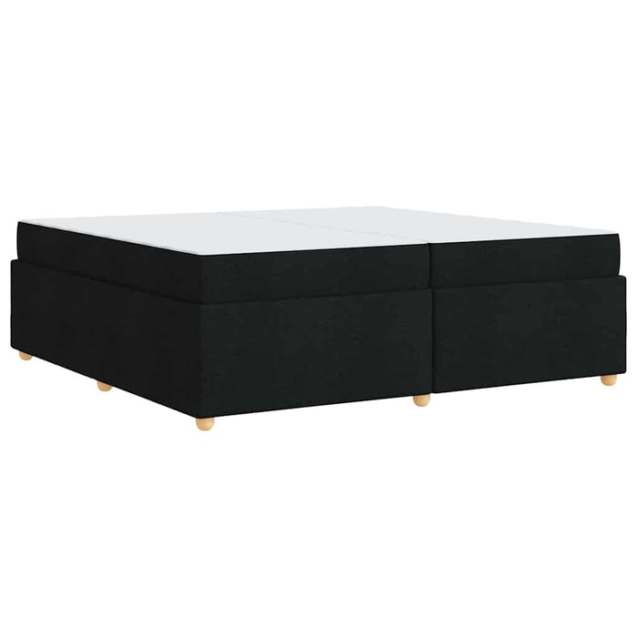 Cadru de pat cu saltea cu saltea Negru 200 x 200 cm țesătură - WALTI WALTI