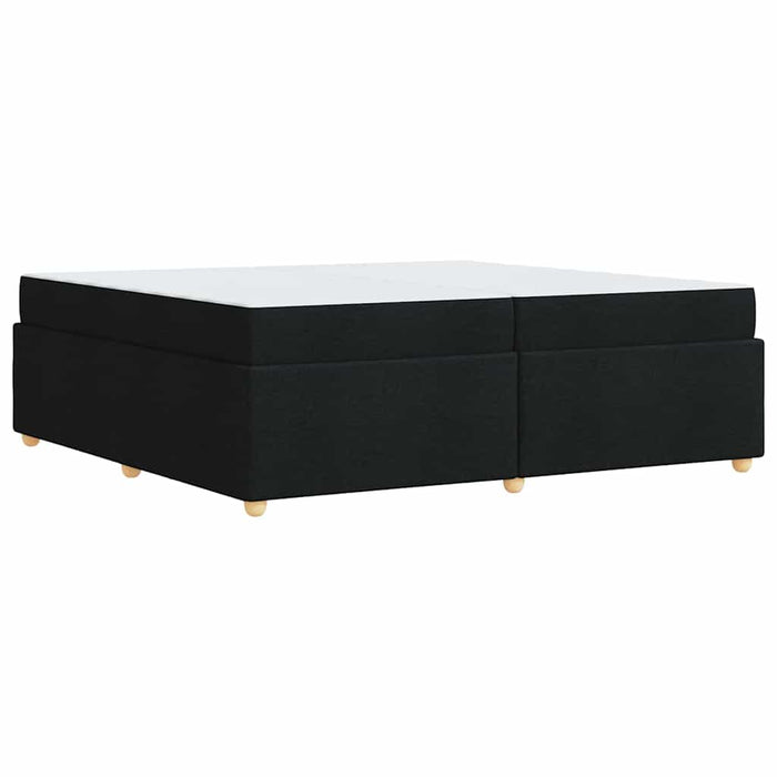 Cadru de pat cu saltea cu saltea Negru 200 x 200 cm țesătură - WALTI WALTI