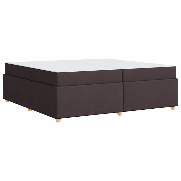 Cadru de pat cu saltea Maro închis 200 x 200 cm țesătură - WALTI WALTI