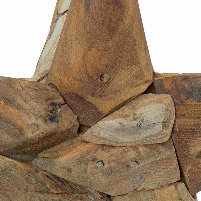 Steaua de Crăciun Maro 31 x 15 x 46 cm Lemn solid de tec - WALTI WALTI