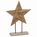 Steaua de Crăciun Maro 43,5 x 13,5 x 59 cm Lemn solid de tec - WALTI WALTI