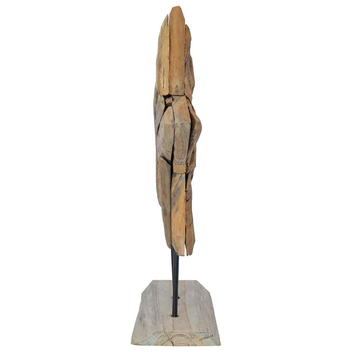 Steaua de Crăciun Maro 43,5 x 13,5 x 59 cm Lemn solid de tec - WALTI WALTI