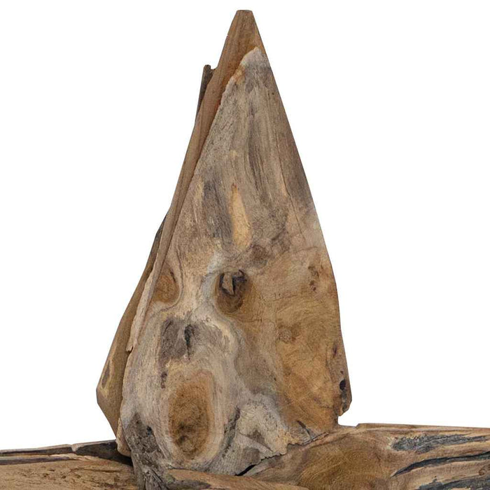 Steaua de Crăciun Maro 59,5 x 18 x 74 cm Lemn solid de tec - WALTI WALTI