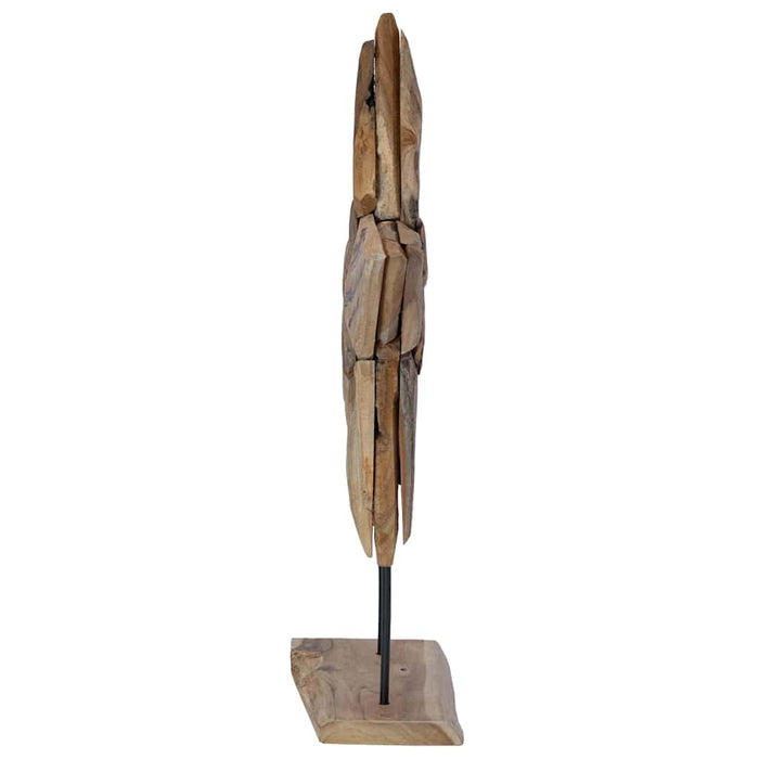 Steaua de Crăciun Maro 59,5 x 18 x 74 cm Lemn solid de tec - WALTI WALTI