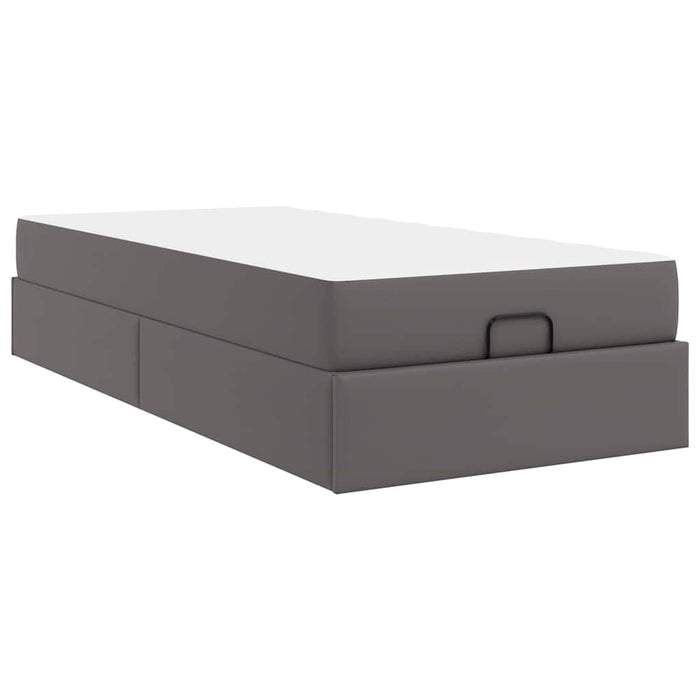 Cadru de pat cu saltea Altele 2 pcs Gri PVC - WALTI WALTI