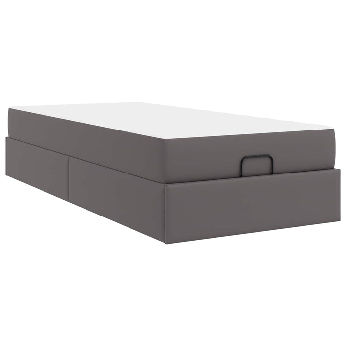 Cadru de pat cu saltea Altele 2 pcs Gri PVC - WALTI WALTI