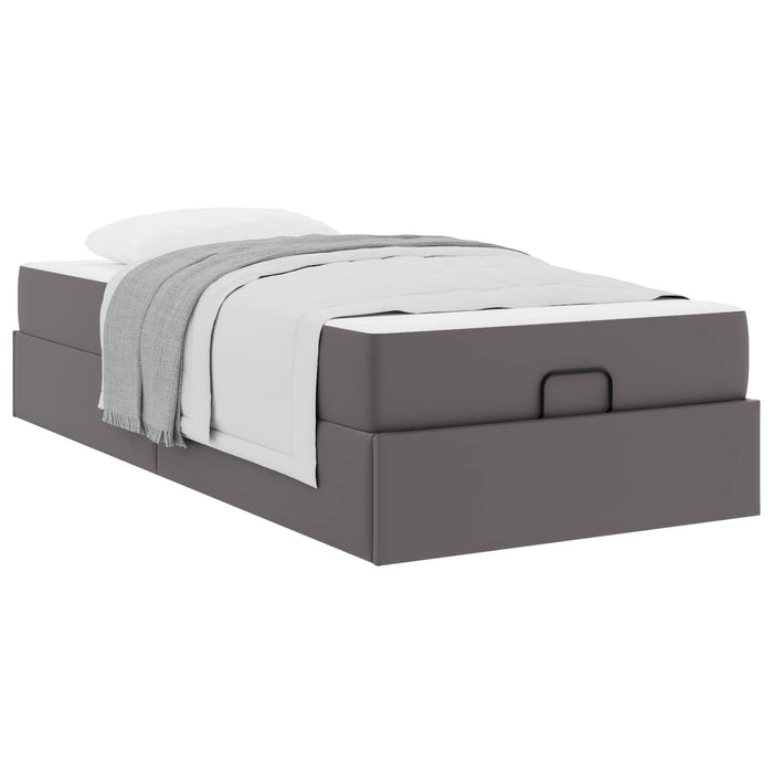 Cadru de pat cu saltea Altele 2 pcs Gri PVC - WALTI WALTI