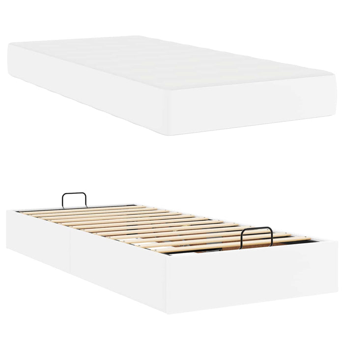 Cadru de pat cu saltea Altele 2 pcs Alb PVC - WALTI WALTI