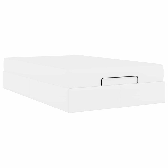 Cadru de pat cu saltea Altele 2 pcs Alb PVC WALTI