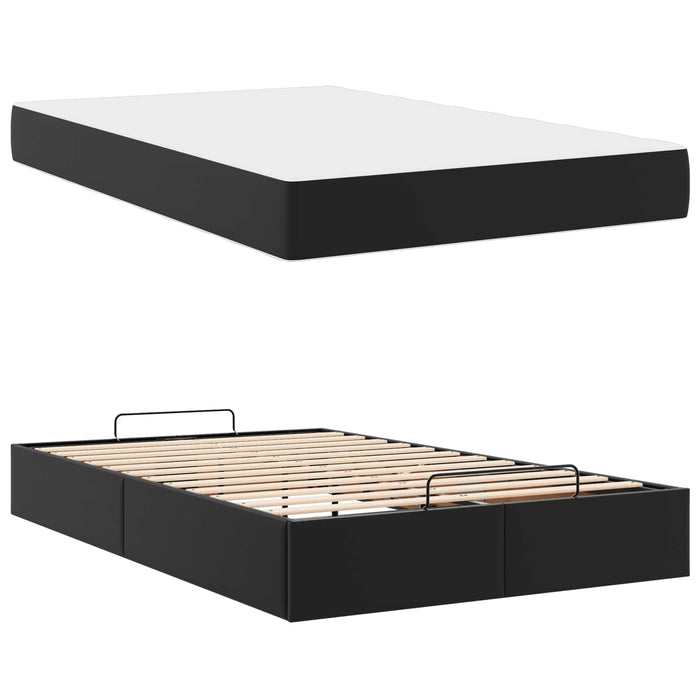 Cadru de pat cu saltea Altele 2 pcs Negru PVC - WALTI WALTI