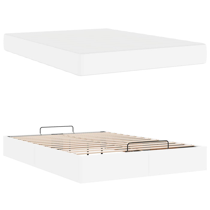 Cadru de pat cu saltea Altele 2 pcs Alb PVC - WALTI WALTI