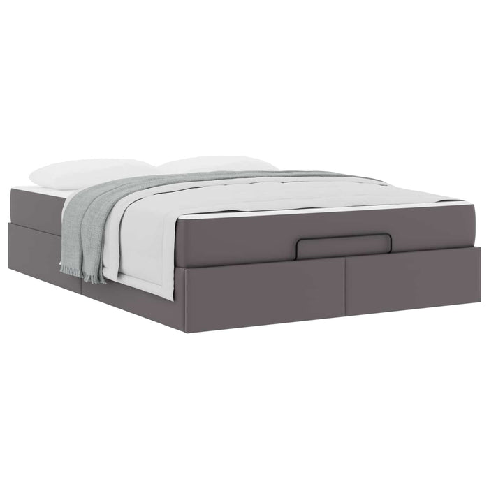 Cadru de pat cu saltea Altele 2 pcs Gri PVC - WALTI WALTI
