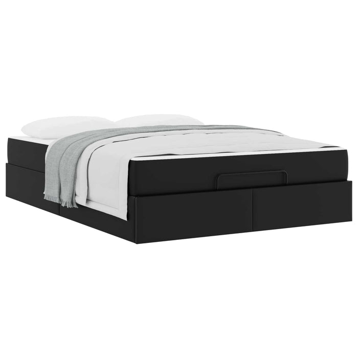 Cadru de pat cu saltea Altele 2 pcs Negru PVC - WALTI WALTI