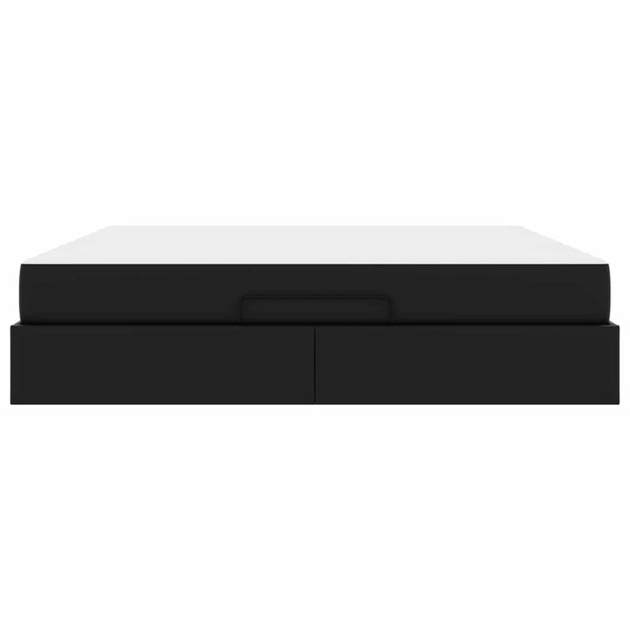 Cadru de pat cu saltea Altele 2 pcs Negru PVC - WALTI WALTI