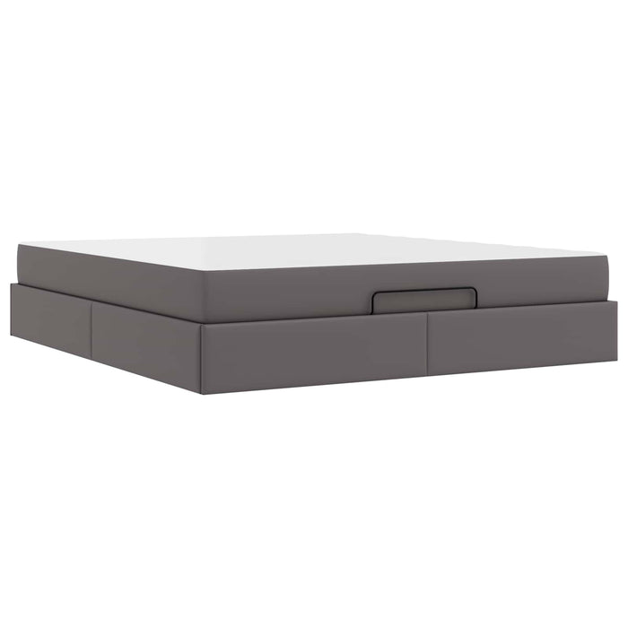 Cadru de pat cu saltea Altele 2 pcs Gri PVC - WALTI WALTI