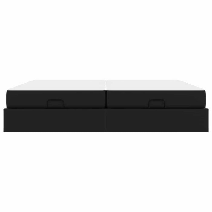 Cadru de pat cu saltea cu saltea 2 pcs Negru PVC - WALTI WALTI