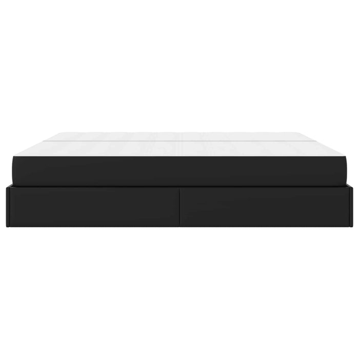 Cadru de pat cu saltea cu saltea 2 pcs Negru PVC - WALTI WALTI
