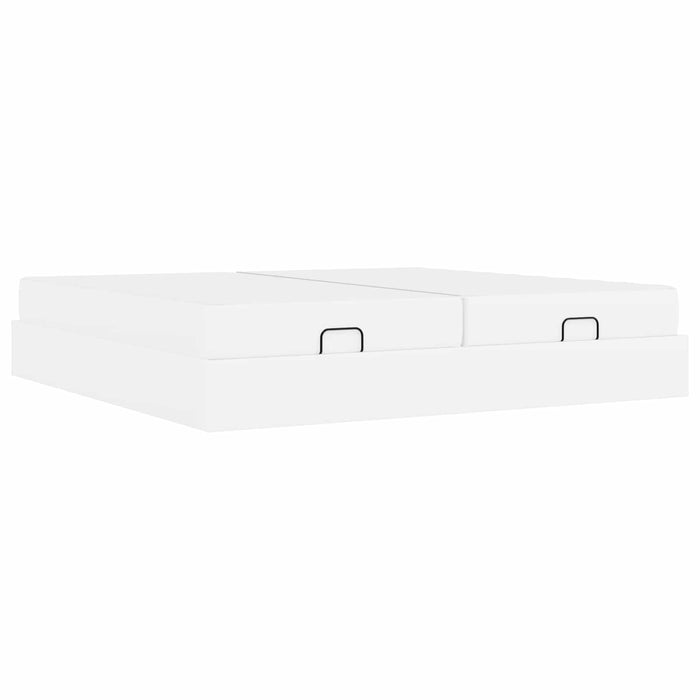 Cadru de pat cu saltea cu saltea 2 pcs Alb PVC - WALTI WALTI