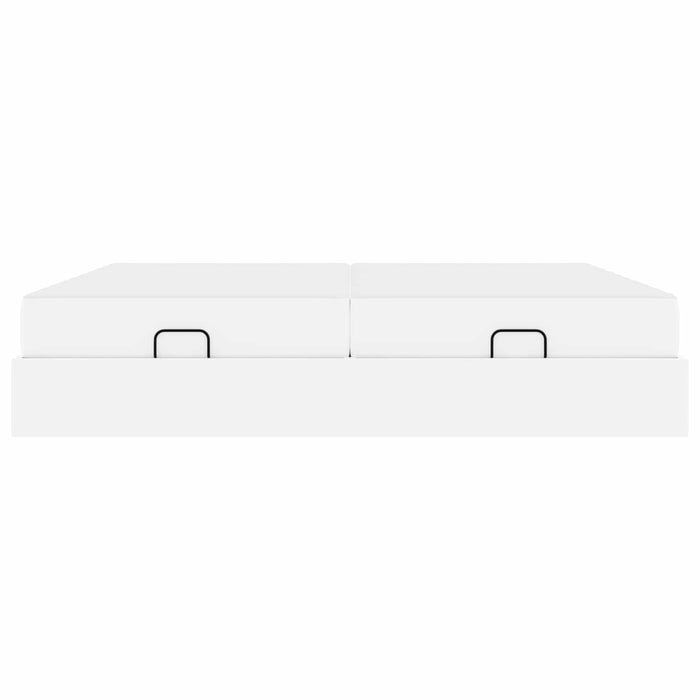 Cadru de pat cu saltea cu saltea 2 pcs Alb PVC - WALTI WALTI