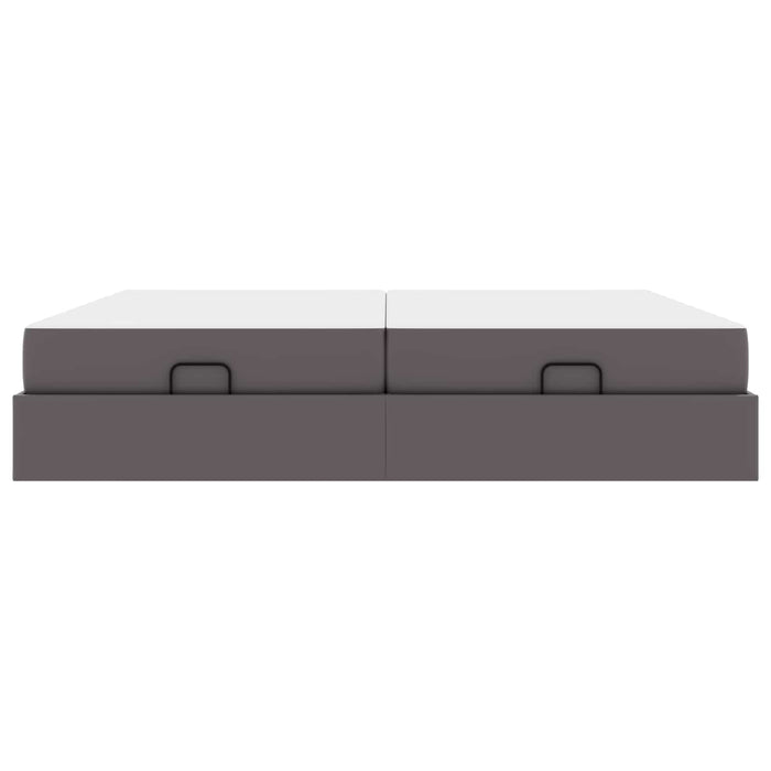Cadru de pat cu saltea cu saltea 2 pcs Gri PVC - WALTI WALTI