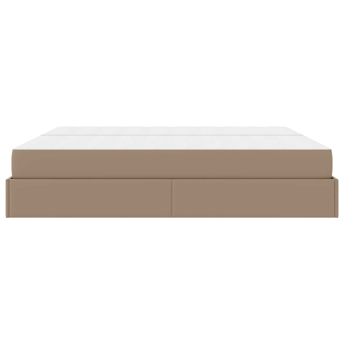 Cadru de pat cu saltea cu saltea 2 pcs Cafeniu PVC WALTI