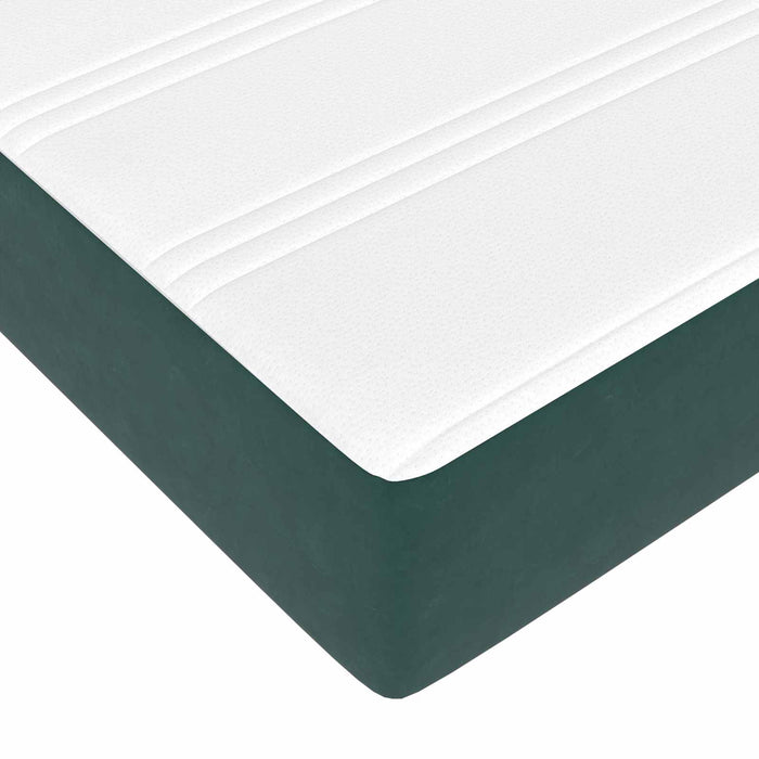 Cadru de pat cu saltea 2 pcs Verde Catifea - WALTI WALTI