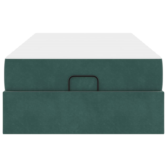 Cadru de pat cu saltea 2 pcs Verde Catifea - WALTI WALTI