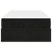 Cadru de pat cu saltea 2 pcs Negru Catifea - WALTI WALTI