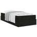 Cadru de pat cu saltea 2 pcs Negru Catifea - WALTI WALTI