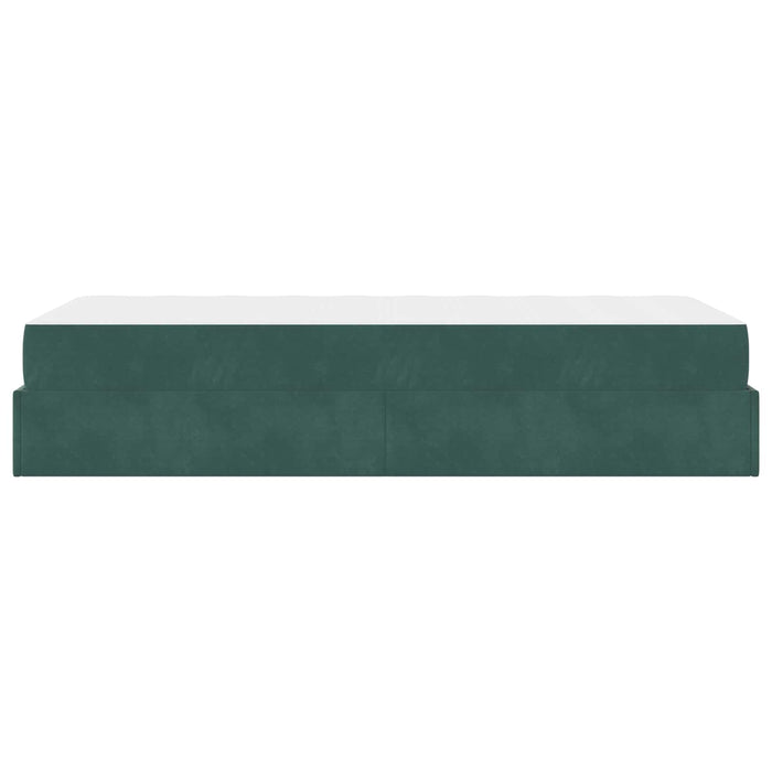 Cadru de pat cu saltea 2 pcs Verde Catifea - WALTI WALTI