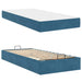 Cadru de pat cu saltea 2 pcs albastru Catifea - WALTI WALTI