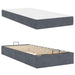 Cadru de pat cu saltea 2 pcs Gri Scurt Catifea - WALTI WALTI