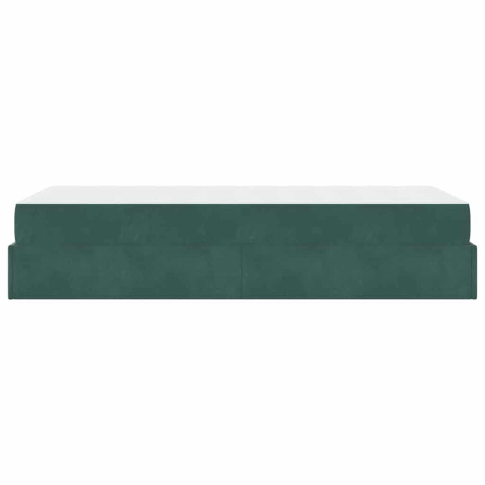 Cadru de pat cu saltea 2 pcs Verde Catifea - WALTI WALTI