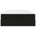 Cadru de pat cu saltea 2 pcs Negru Catifea - WALTI WALTI