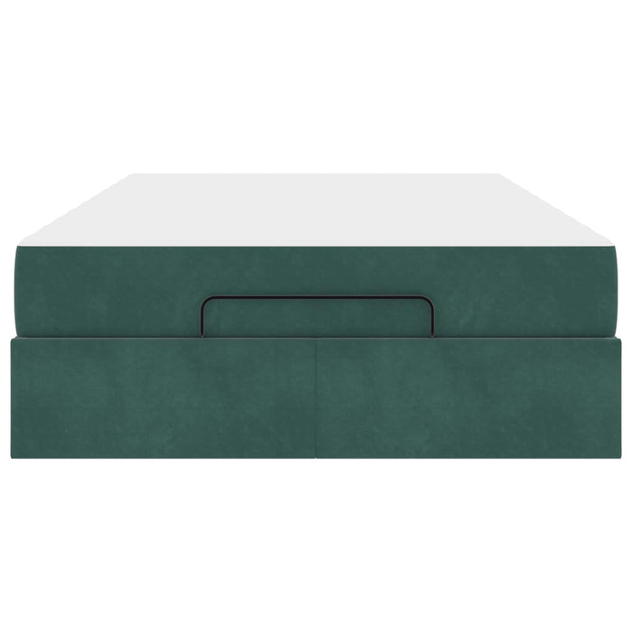 Cadru de pat cu saltea 2 pcs Verde Catifea - WALTI WALTI