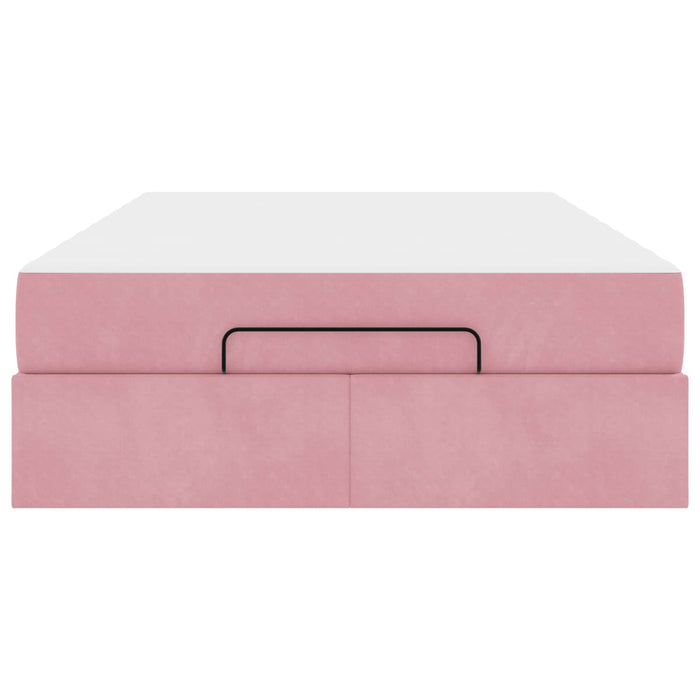 Cadru de pat cu saltea 2 pcs Roz Catifea - WALTI WALTI