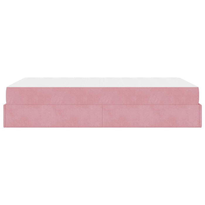 Cadru de pat cu saltea 2 pcs Roz Catifea - WALTI WALTI