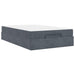 Cadru de pat cu saltea 2 pcs Gri Scurt Catifea - WALTI WALTI