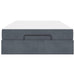 Cadru de pat cu saltea 2 pcs Gri Scurt Catifea - WALTI WALTI