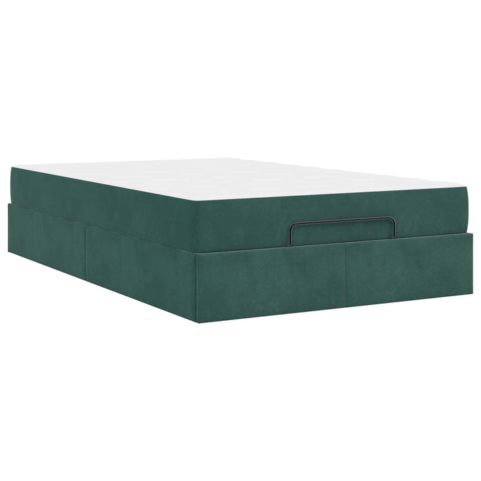 Cadru de pat cu saltea 2 pcs Verde Catifea - WALTI WALTI