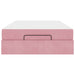 Cadru de pat cu saltea 2 pcs Roz Catifea - WALTI WALTI