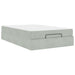 Cadru de pat cu saltea 2 pcs Gri deschis Catifea - WALTI WALTI